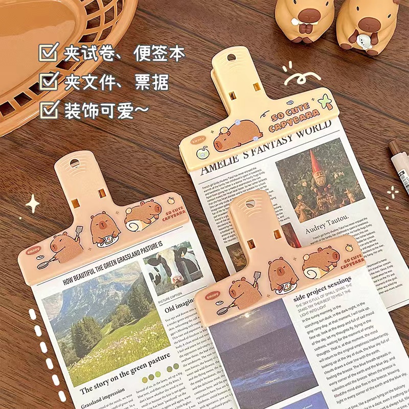 Capybara Binder Clips Kawaii P - Binder Clip Assorted recension och pris