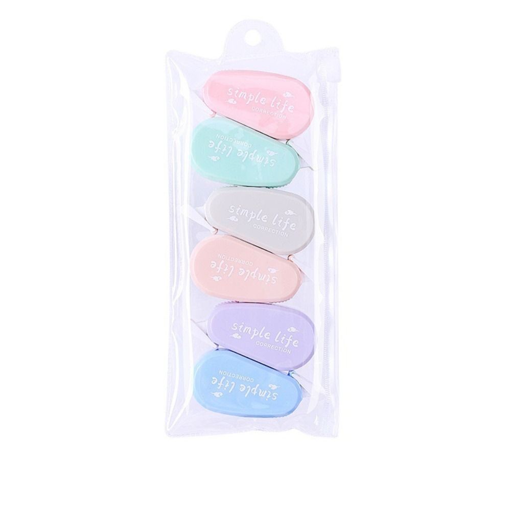 6PCS/Set Silent Correction Tap - Correction Tape Roller recension och pris
