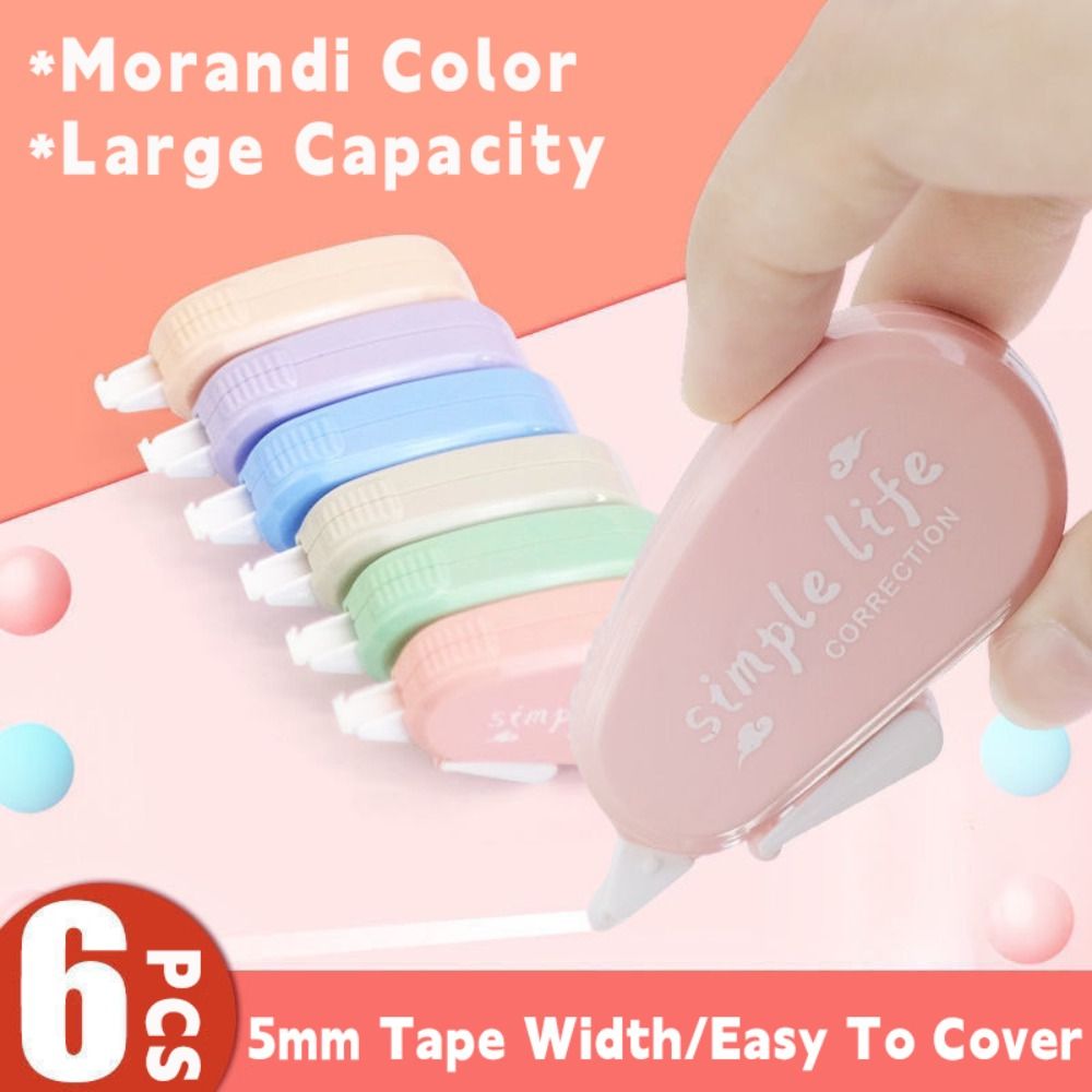 6PCS/Set Silent Correction Tap - Correction Tape Roller recension och pris